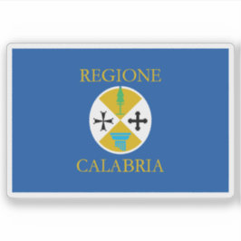 De vlag van Calabrië, Italië Sticker