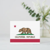 De vlag van Californië Briefkaart (Staand voorkant)