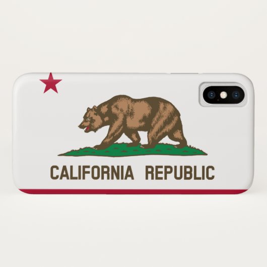 De vlag van Californië Case-Mate iPhone Case (Achterkant (horizontaal))