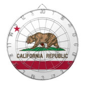 De vlag van Californië Dartbord (Voorkant)