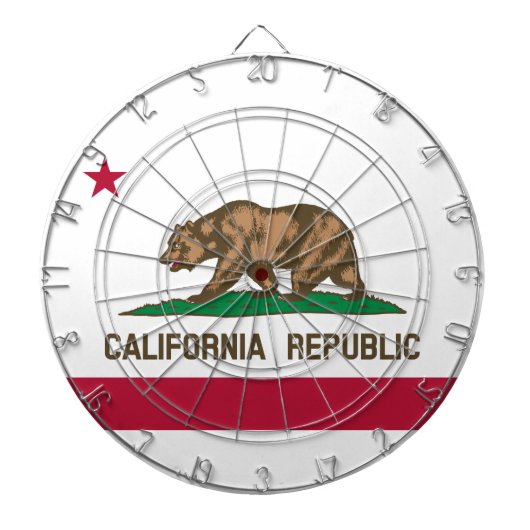 De vlag van Californië Dartbord (Voorkant)