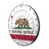 De vlag van Californië Dartbord (Voorkant Rechts)
