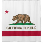 De vlag van Californië Douchegordijn (Voorkant)