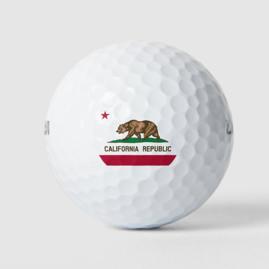 De vlag van Californië Golfballen (Voorkant)