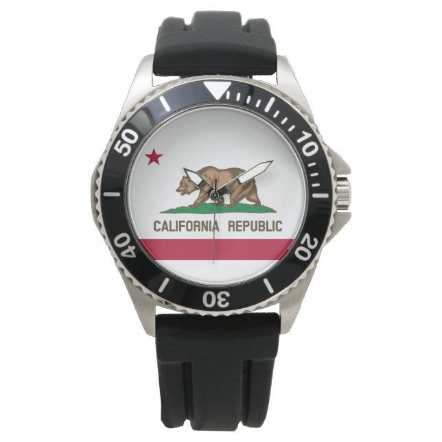 De vlag van Californië Horloge (Voorkant)