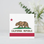 De vlag van Californië Kaart (Staand voorkant)