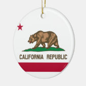 De vlag van Californië Keramisch Ornament (Links)