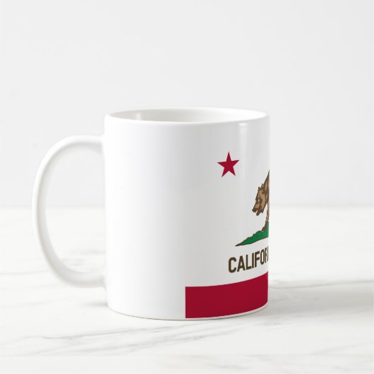 De vlag van Californië Koffiemok (Links)