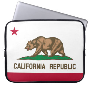 De vlag van Californië Laptop Sleeve