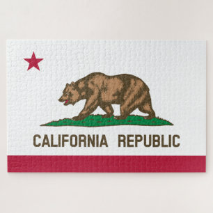 De vlag van Californië Legpuzzel