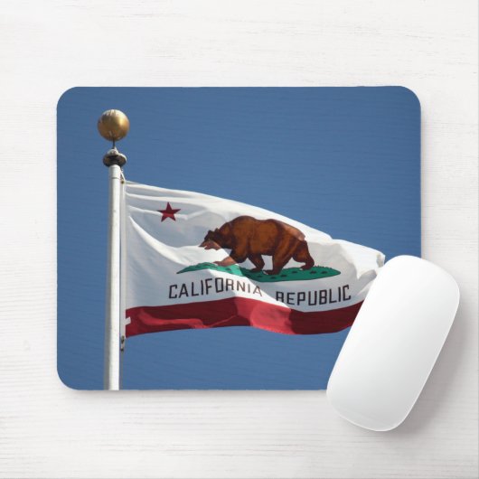 De vlag van Californië Muismat (Met muis)