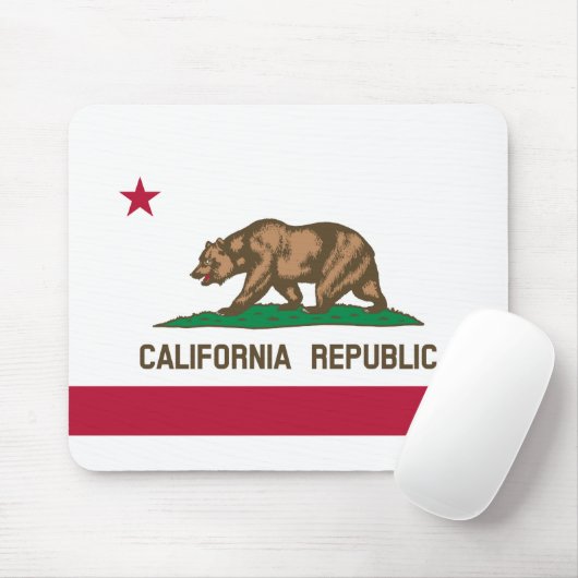 De vlag van Californië Muismat (Met muis)
