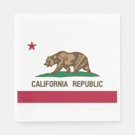 De vlag van Californië Servet