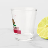 De vlag van Californië Shot Glas (Rechts)