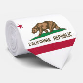 De vlag van Californië Stropdas (Opgerold)