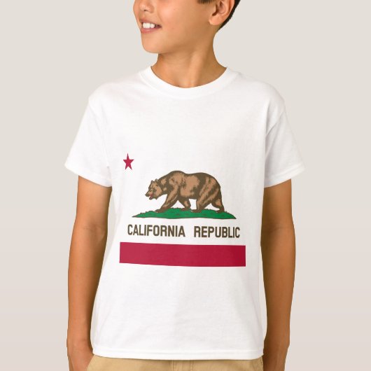 De vlag van Californië T-shirt (Voorkant)