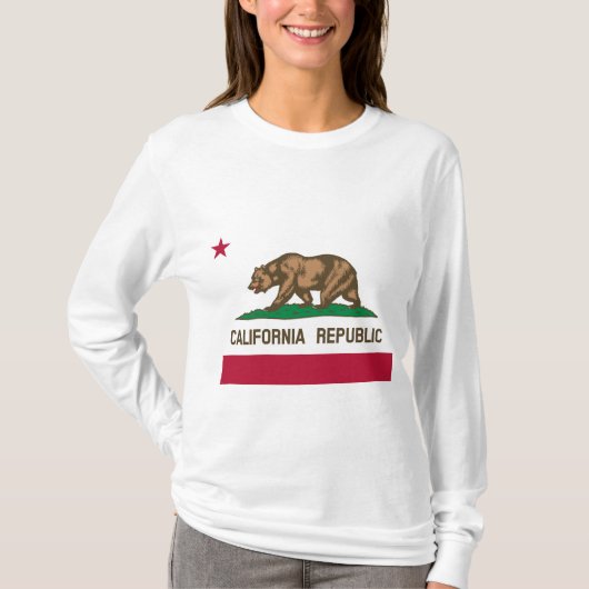 De vlag van Californië T-shirt (Voorkant)