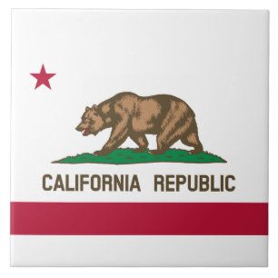 De vlag van Californië Tegeltje