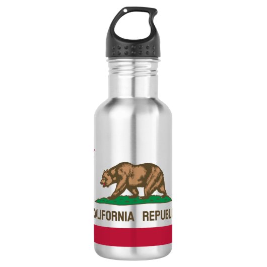De vlag van Californië Waterfles (Voorkant)