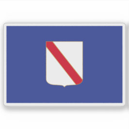 De vlag van Campanië, Italië Sticker