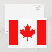 De Vlag van Canada Briefkaart (Voorkant / Achterkant)