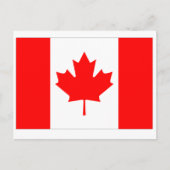 De Vlag van Canada Briefkaart (Voorkant)
