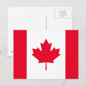 De Vlag van Canada Briefkaart (Voorkant / Achterkant)