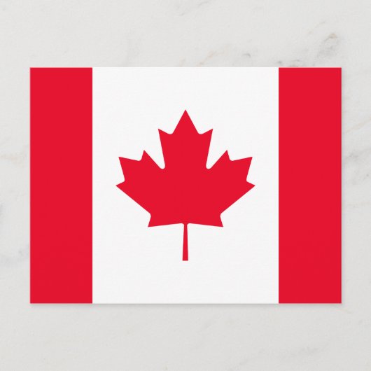 De Vlag van Canada Briefkaart (Voorkant)