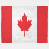 De vlag van Canada - een Canadees erfgoed aandenke Fleece Deken (Voorkant (Horizontaal))