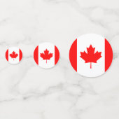De vlag van Canada Tafel Confetti (Achterkanten)
