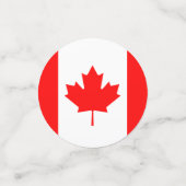 De vlag van Canada Tafel Confetti (Kleine voorkant)
