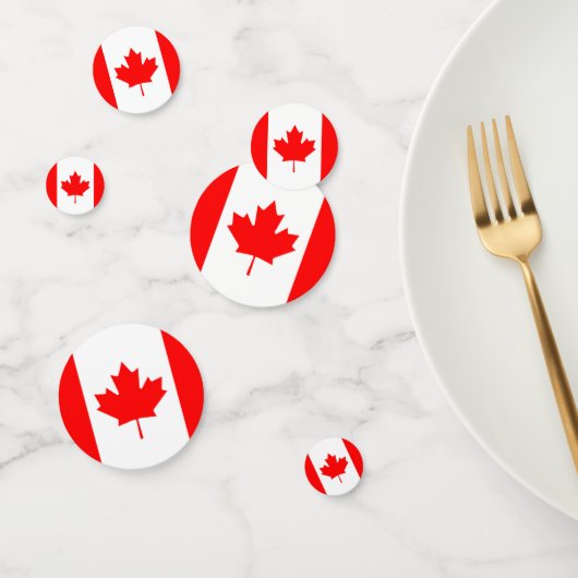 De vlag van Canada Tafel Confetti (Groep)
