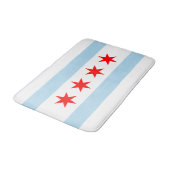 De vlag van Chicago (Illinois) Badmat (Gekanteld)