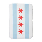 De vlag van Chicago (Illinois) Badmat (Voorkant Verticaal)