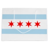 De vlag van Chicago (Illinois) Groot Cadeauzakje (Voorkant)