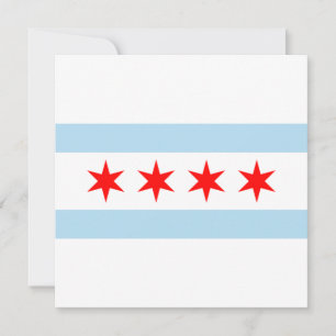 De vlag van Chicago (Illinois) Kaart