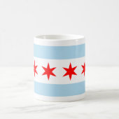 De vlag van Chicago (Illinois) Koffiemok (Center)