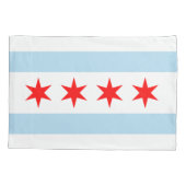De vlag van Chicago (Illinois) Kussensloop (Achterkant)