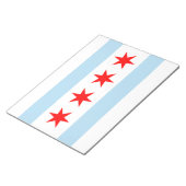 De vlag van Chicago (Illinois) Notitieblok (Schuin)