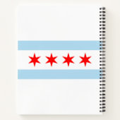 De vlag van Chicago (Illinois) Notitieboek (Achterkant)