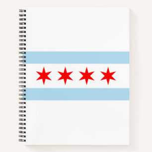 De vlag van Chicago (Illinois) Notitieboek