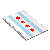 De vlag van Chicago (Illinois) Notitieboek (Rechterzijde)