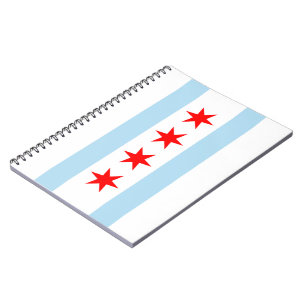 De vlag van Chicago (Illinois) Notitieboek