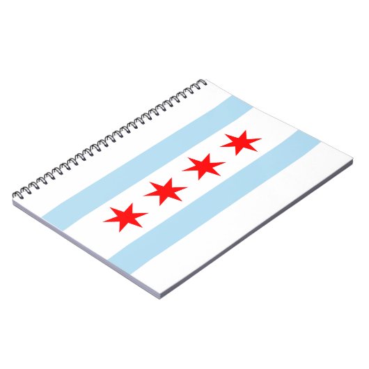 De vlag van Chicago (Illinois) Notitieboek (Linkerzijde)