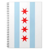 De vlag van Chicago (Illinois) Notitieboek (Voorkant)