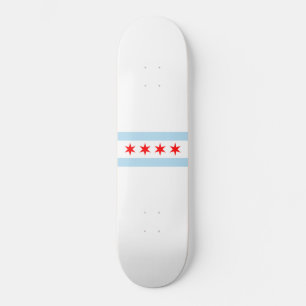 De vlag van Chicago (Illinois) Persoonlijk Skateboard