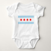 De vlag van Chicago (Illinois) Romper (Voorkant)