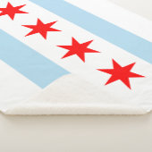 De vlag van Chicago (Illinois) Sherpa Deken (3/4)