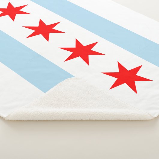De vlag van Chicago (Illinois) Sherpa Deken (3/4)