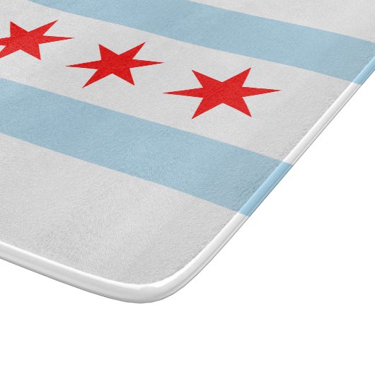 De vlag van Chicago (Illinois) Snijplank (Hoek)